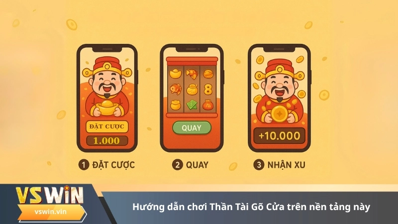 Hướng dẫn chơi Thần Tài Gõ Cửa trên nền tảng này