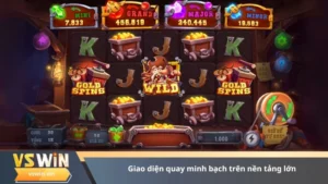 Giao diện quay minh bạch trên nền tảng lớn